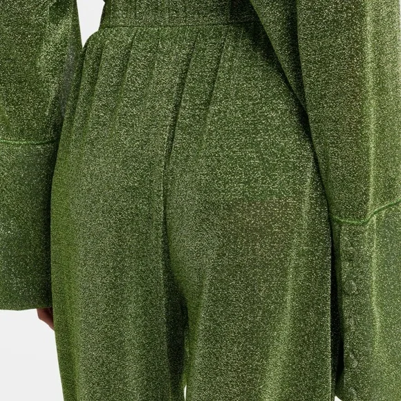 Oserée Lumière Olive-Green Wide-Leg Lounge Pants - Picture 13 of 15